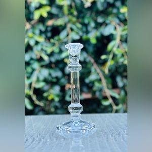 Violetta Lead Crystal Candlestick Poland 9”